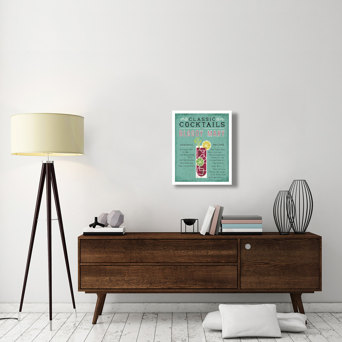 Classic Cocktail Bloody Mary -Paper Art-22&quotx26"