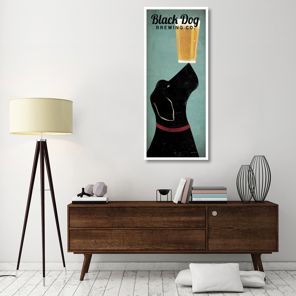 Black Dog Brewing Co Square -Paper Art-26&quotx62"