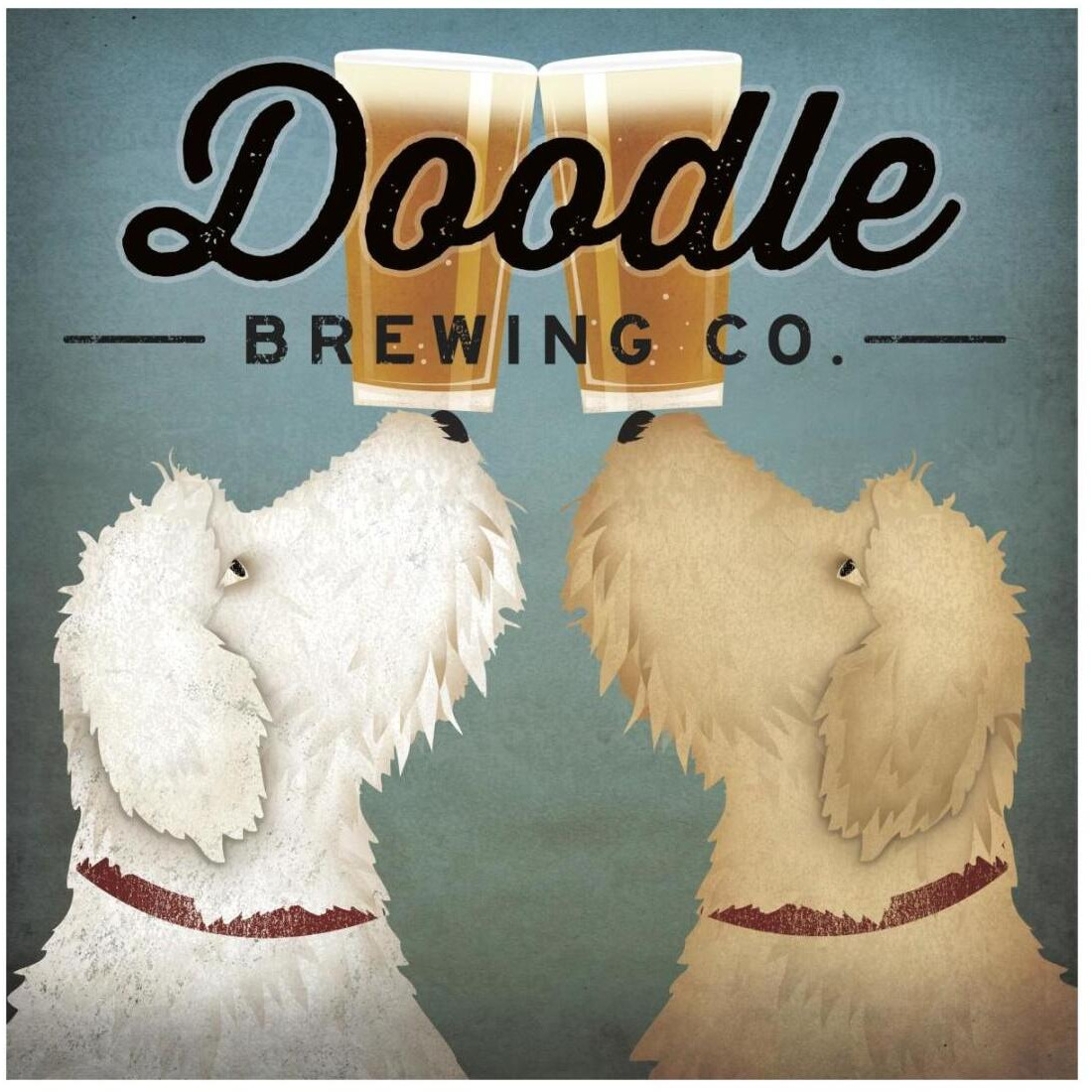 Doodle Beer Double -Paper Art-20&quotx20"