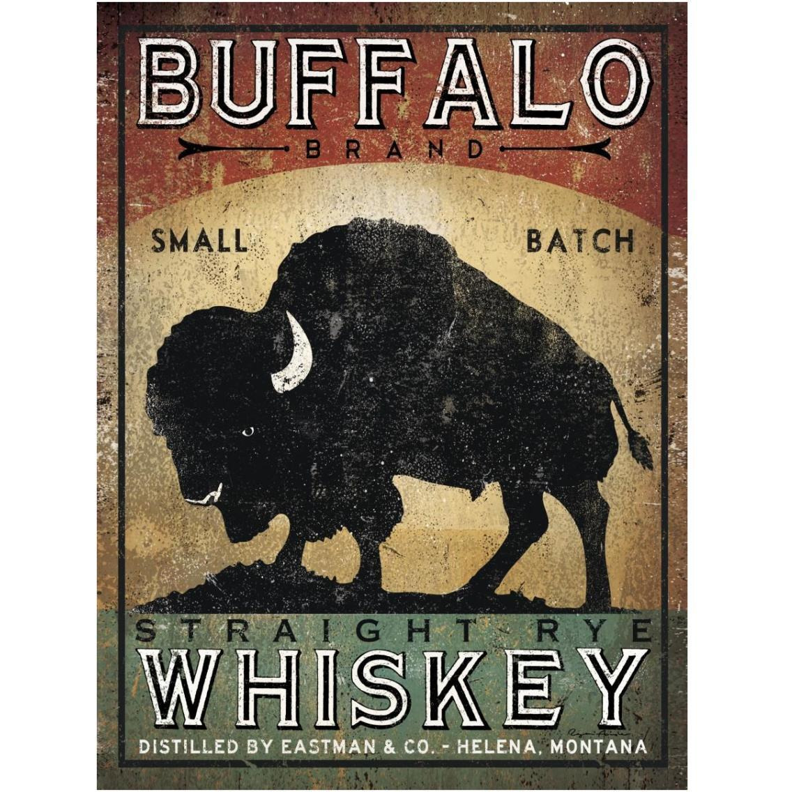Buffalo Whiskey -Paper Art-14&quotx18"
