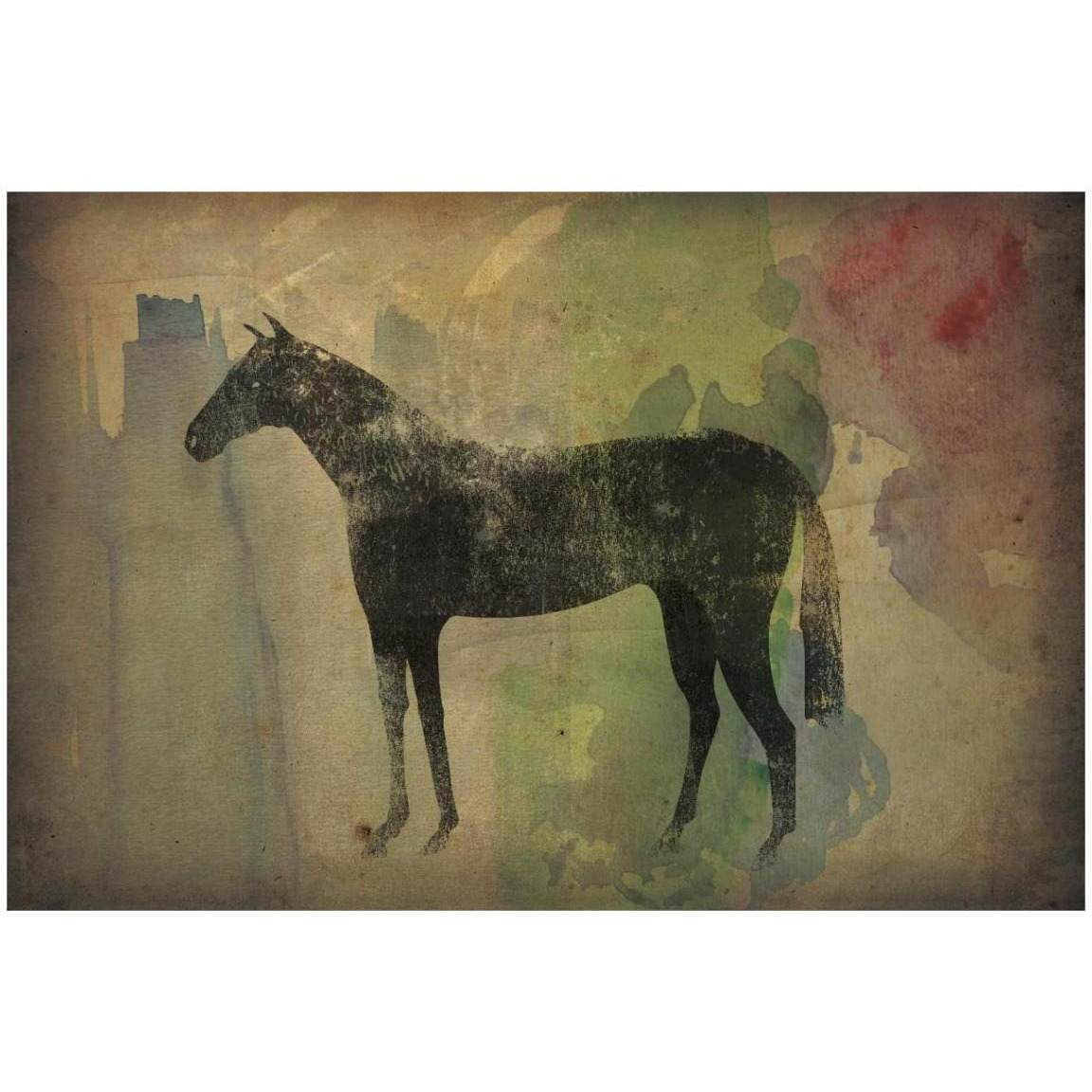 Cheval Noir v2 -Paper Art-20&quotx14"