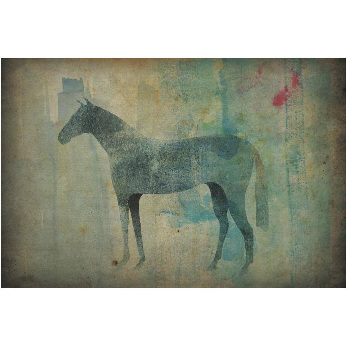 Cheval Noir v3 -Paper Art-62&quotx42"