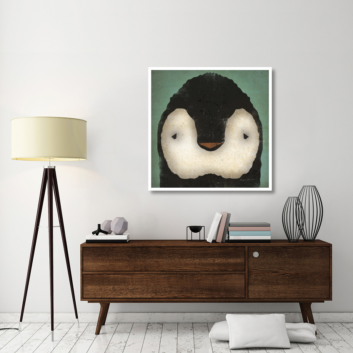 Baby Penguin -Paper Art-42&quotx42"