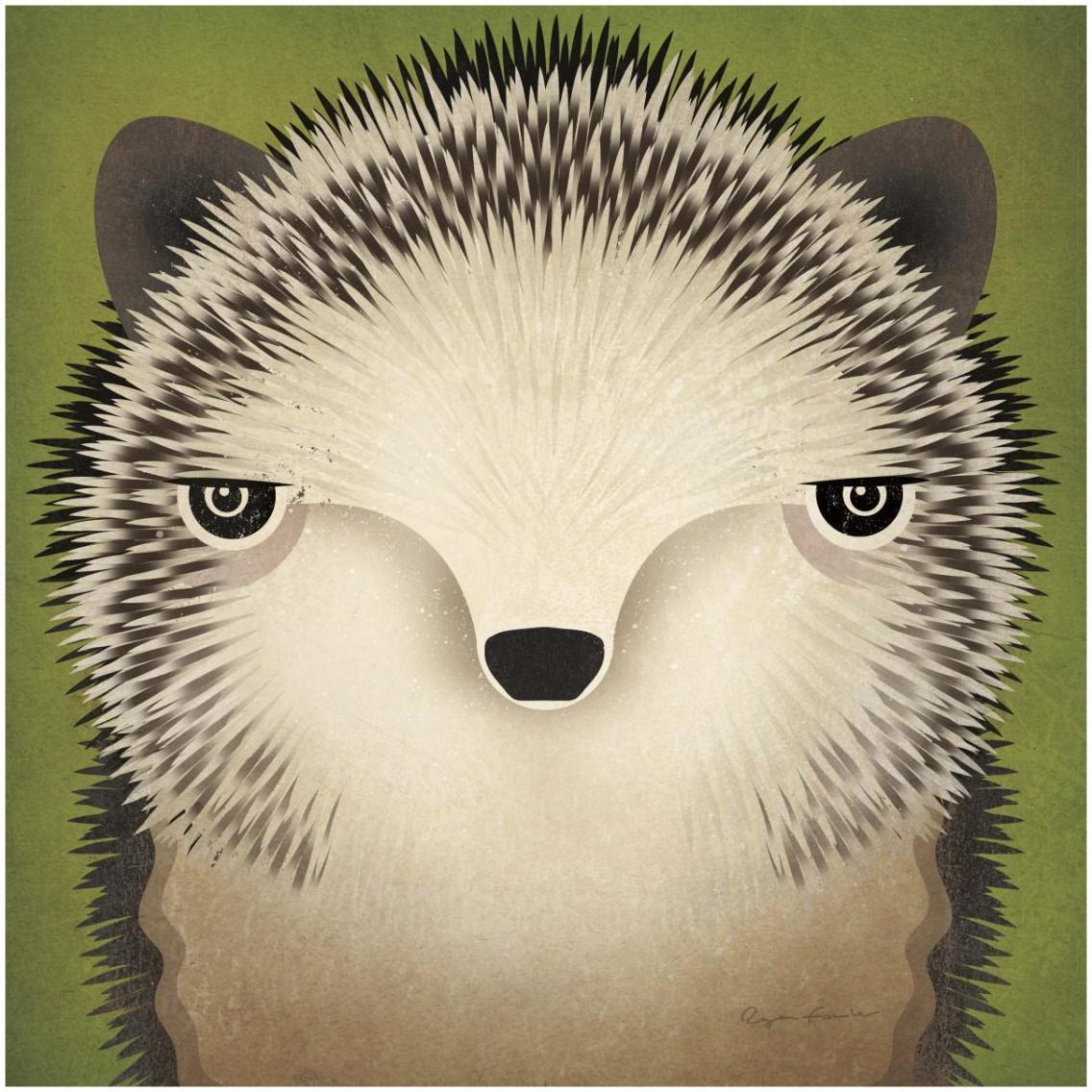 Baby Hedgehog -Paper Art-32&quotx32"