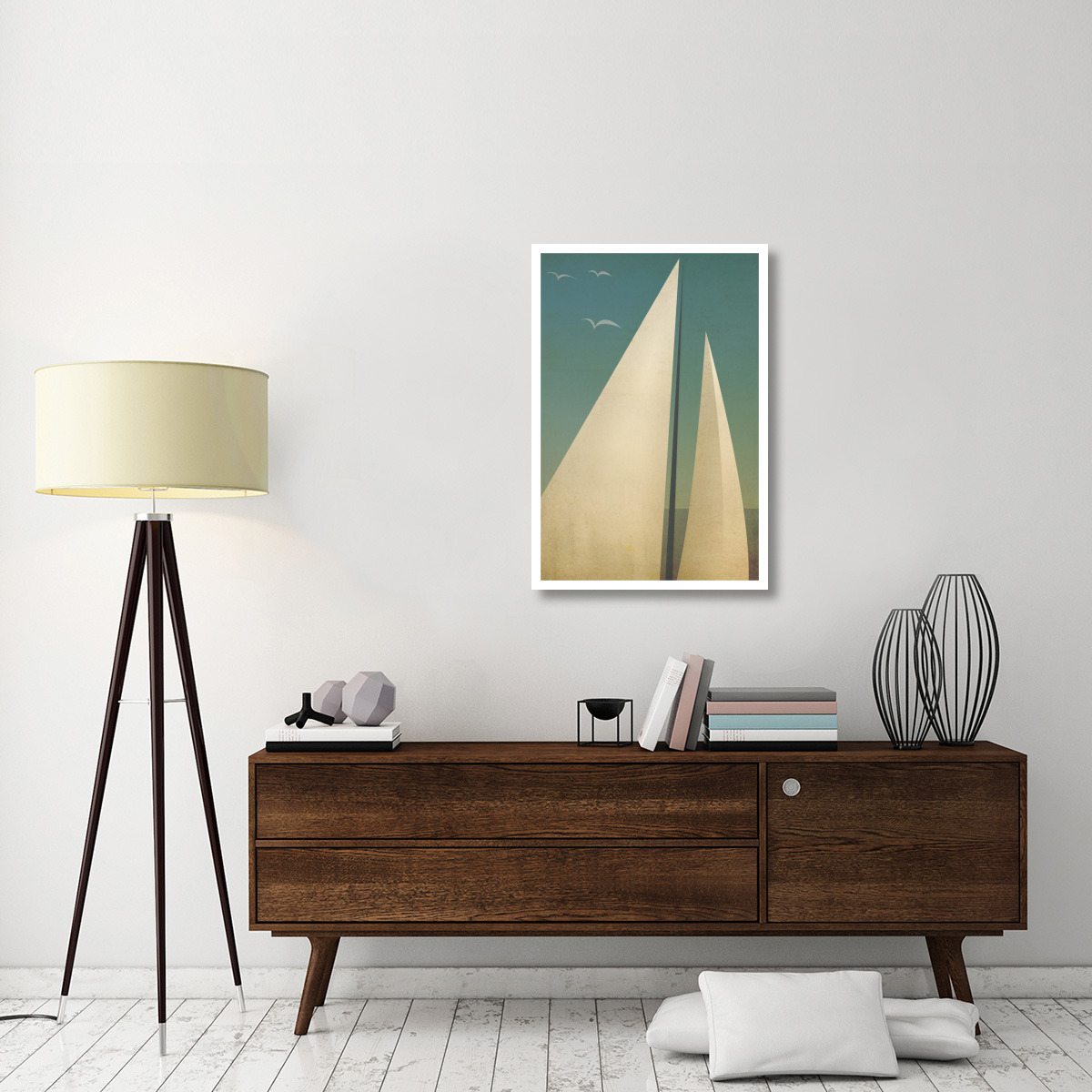 Sails I -Paper Art-26&quotx38"