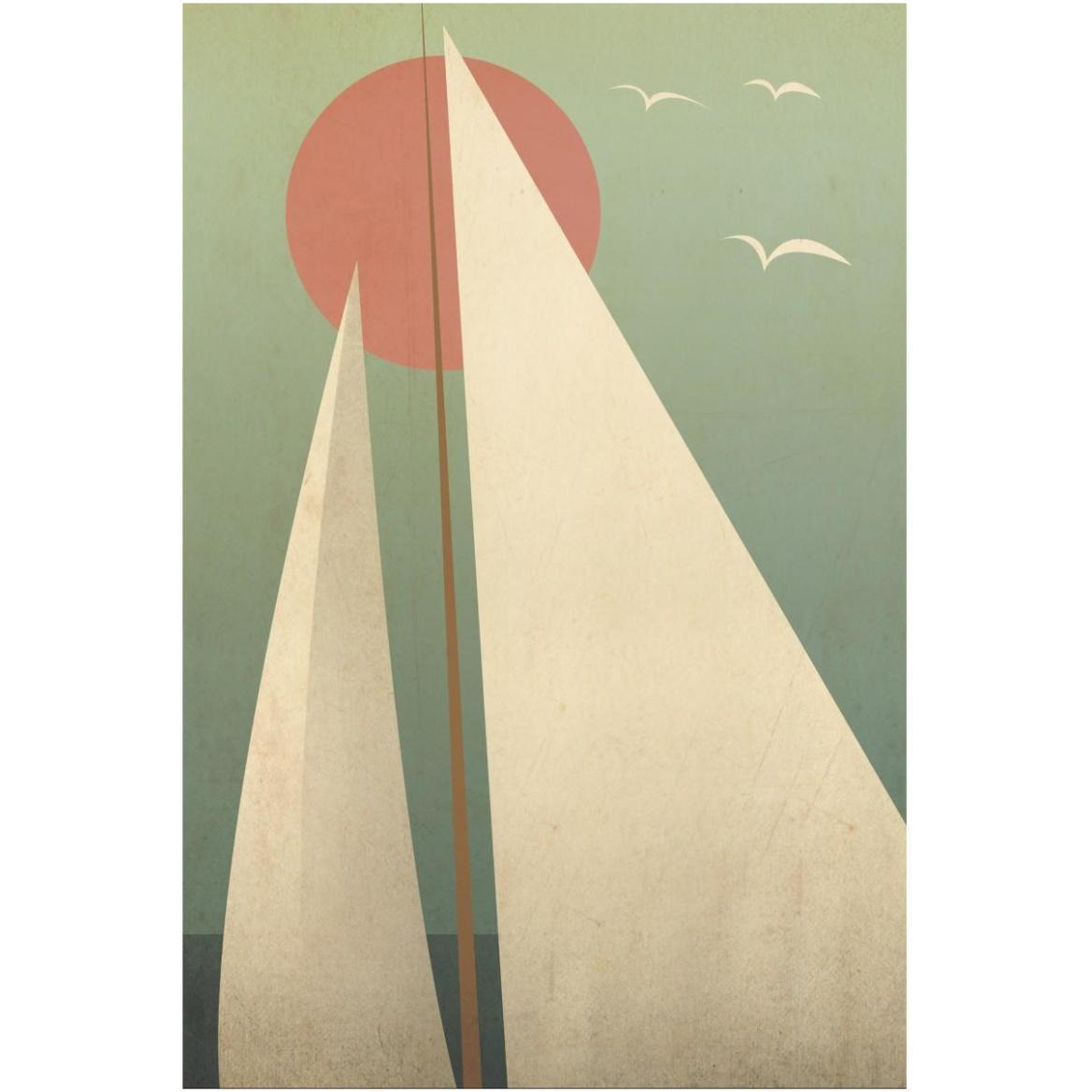 Sails III -Paper Art-42&quotx62"