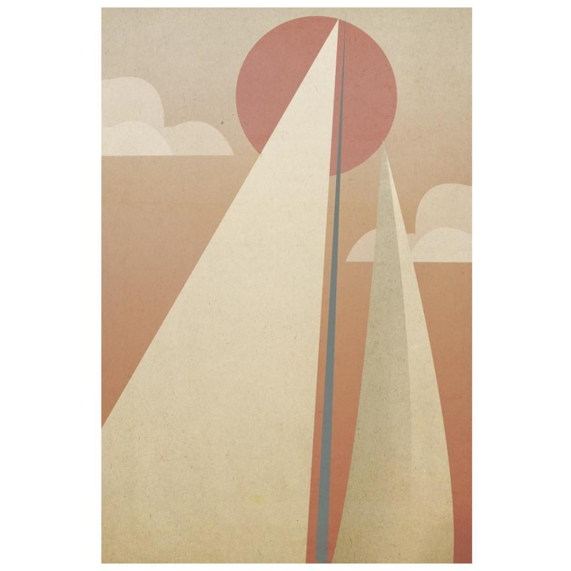 Sails VI -Paper Art-14&quotx20"