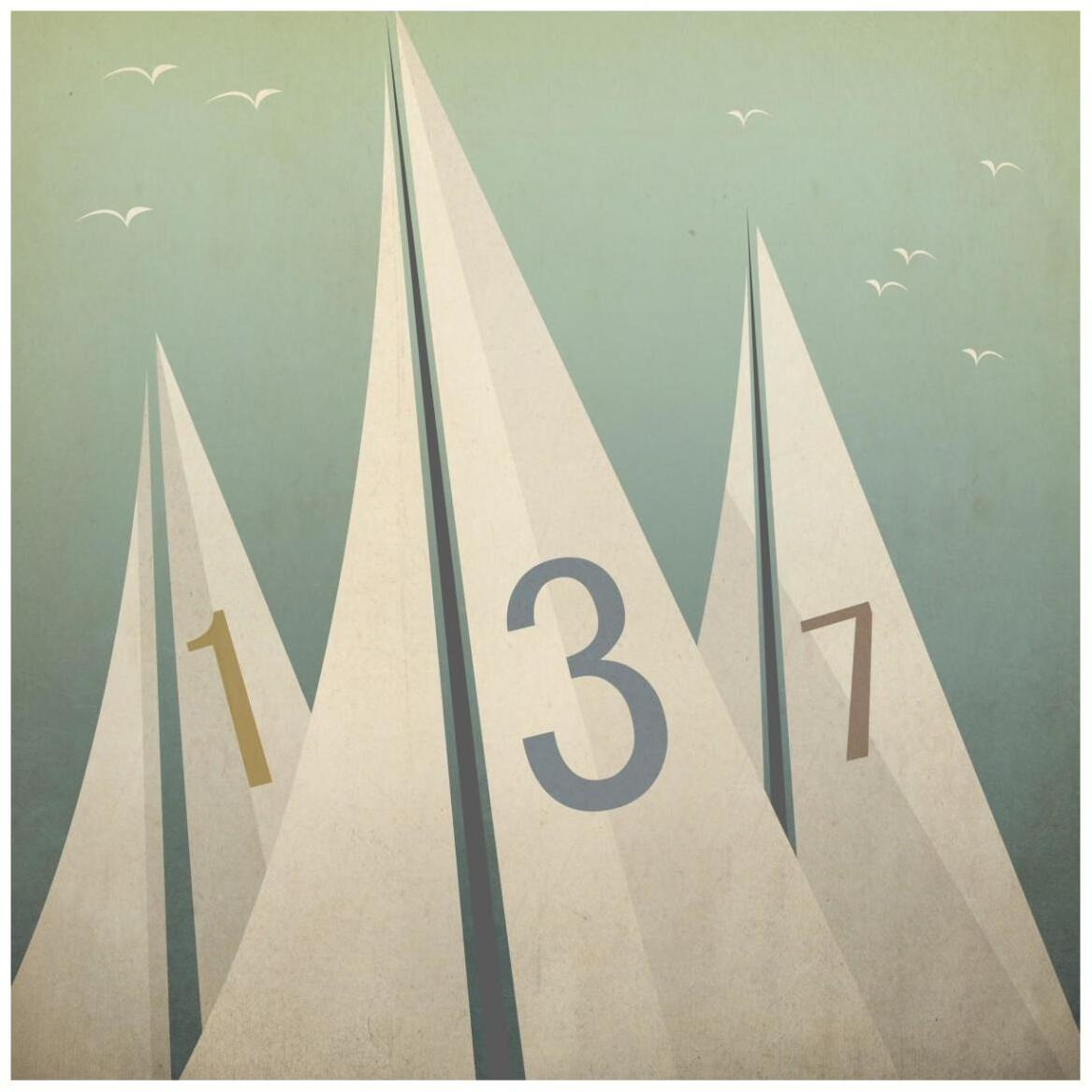 Sails VII -Paper Art-42&quotx42"