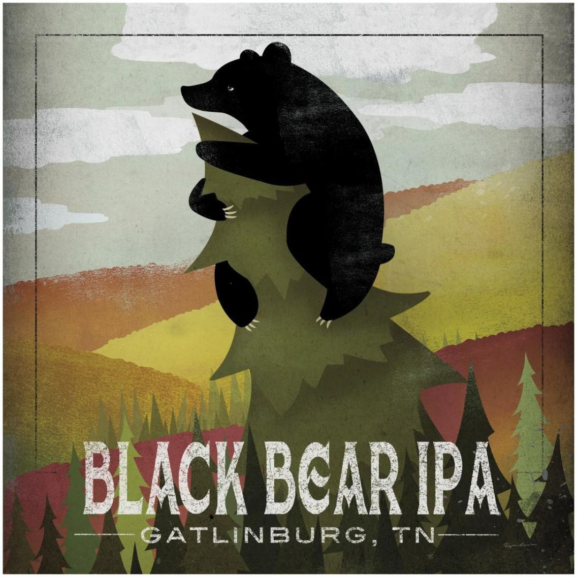 Leaf Peeper Black Bear IPA -Paper Art-32&quotx32"