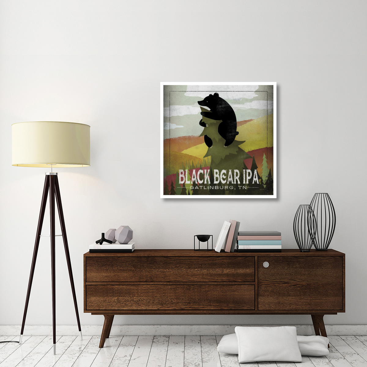 Leaf Peeper Black Bear IPA -Paper Art-38&quotx38"