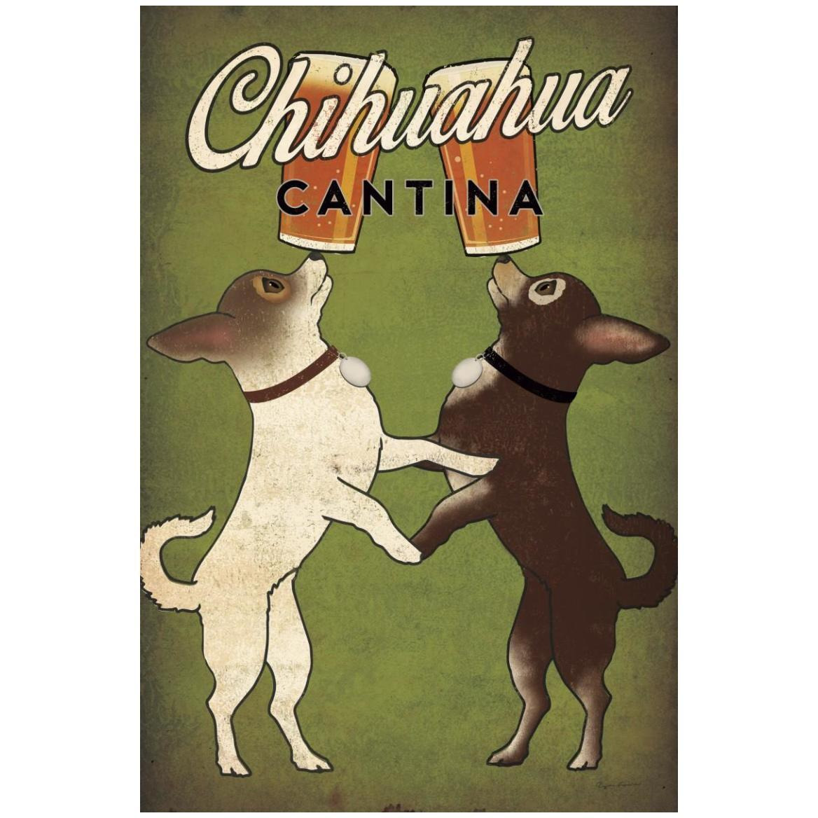 Double Chihuahua -Paper Art-34&quotx50"