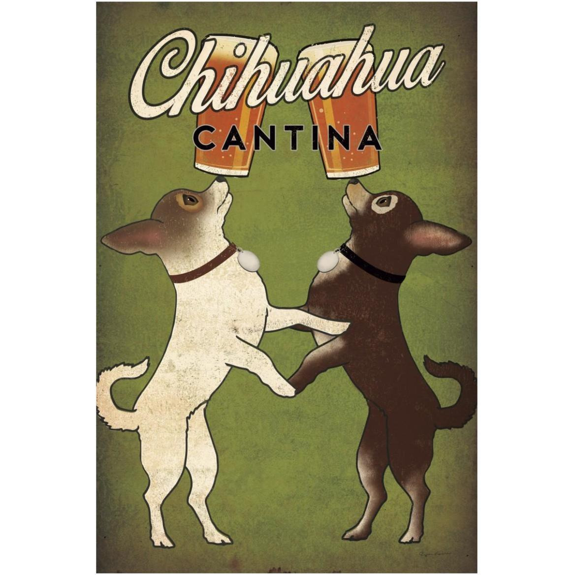 Double Chihuahua -Paper Art-42&quotx62"