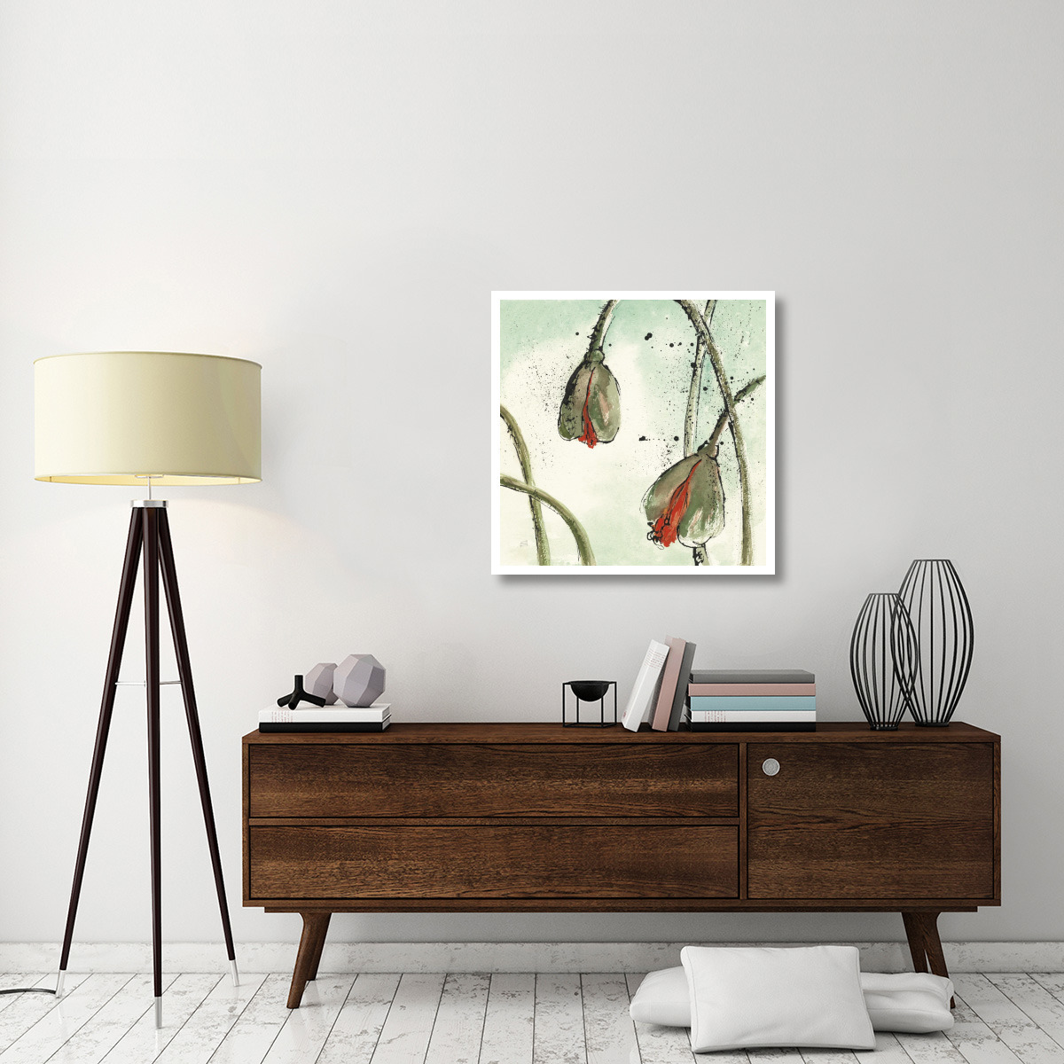 Not a California Poppy II -Paper Art-32&quotx32"