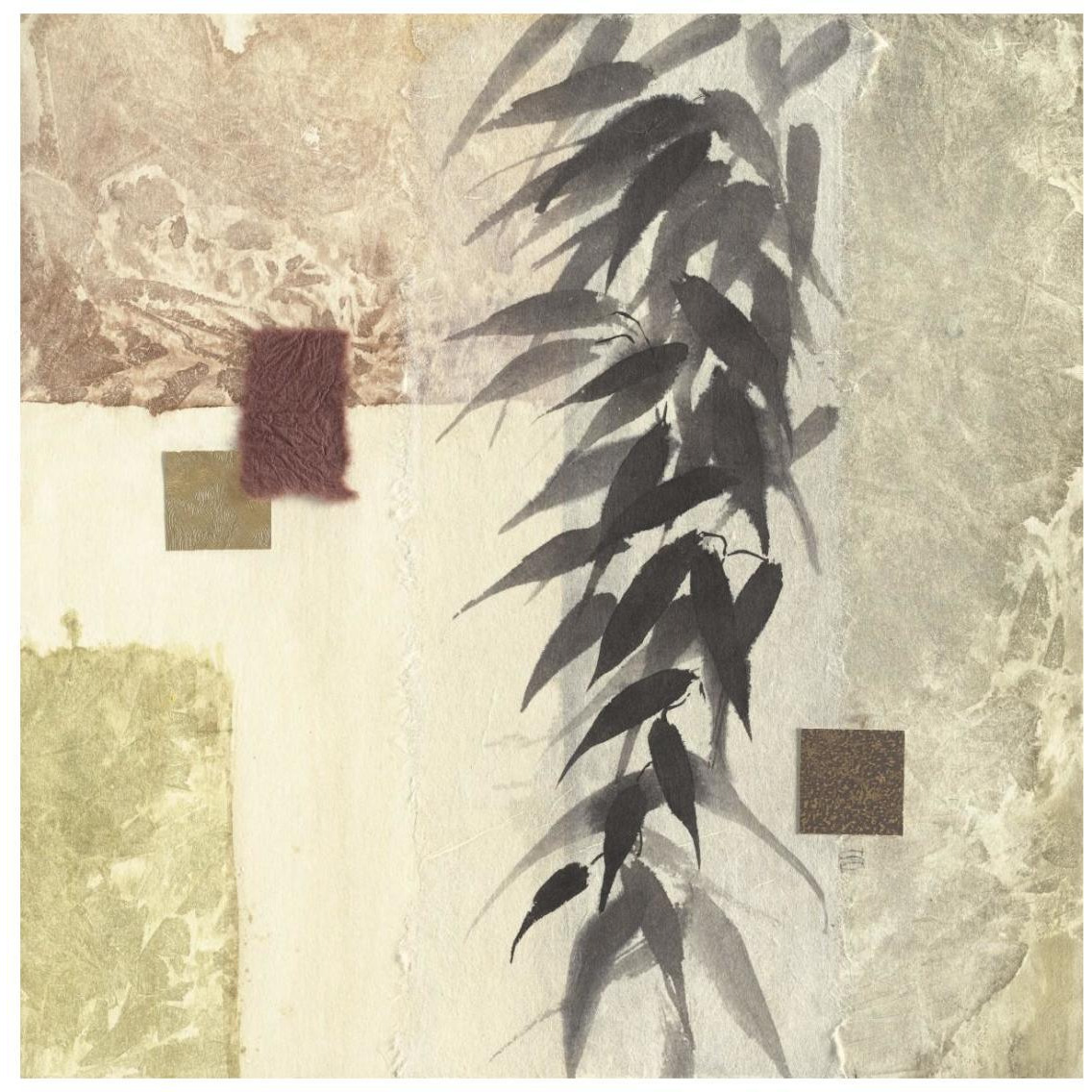 Textured Bamboo II -Paper Art-26&quotx26"