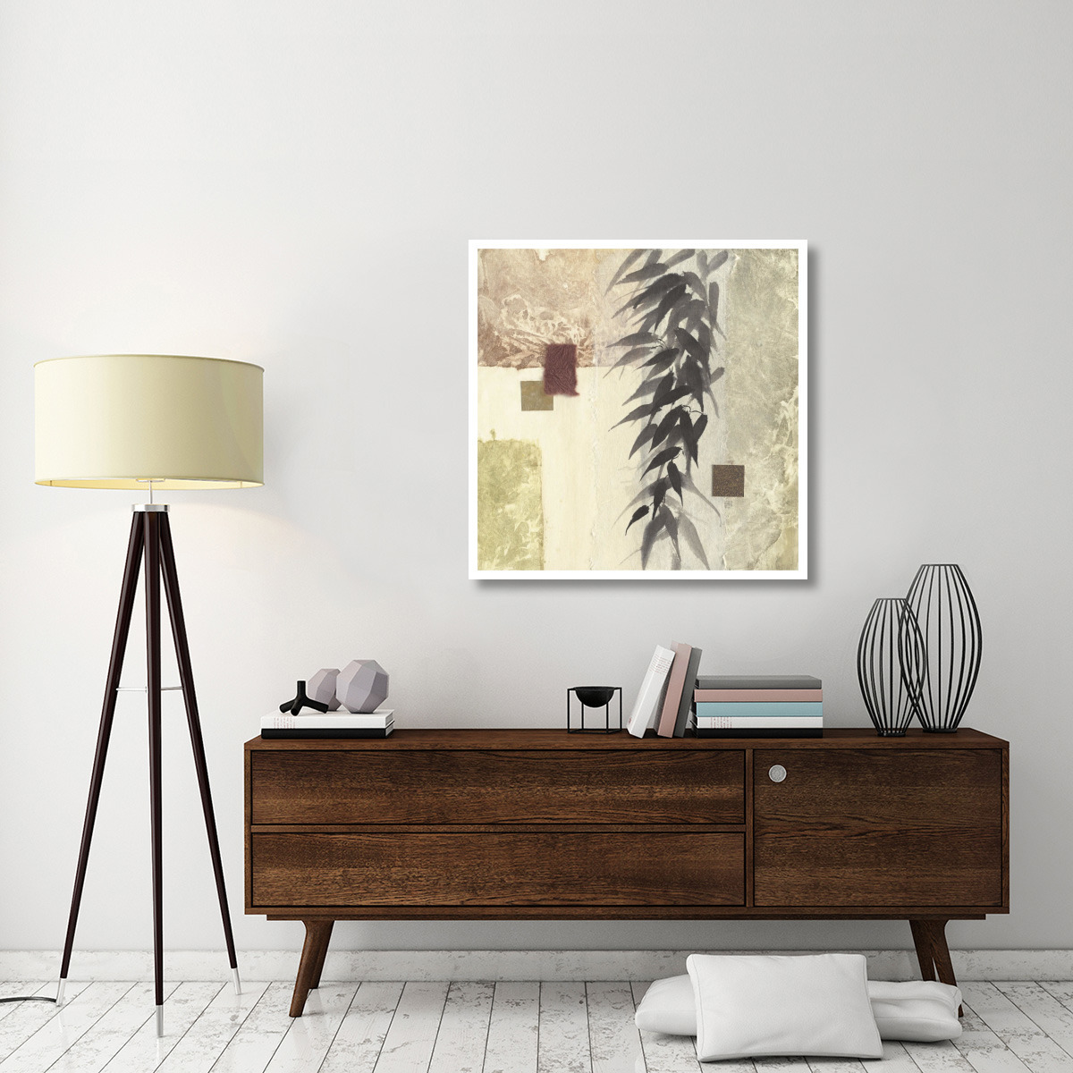 Textured Bamboo II -Paper Art-38&quotx38"