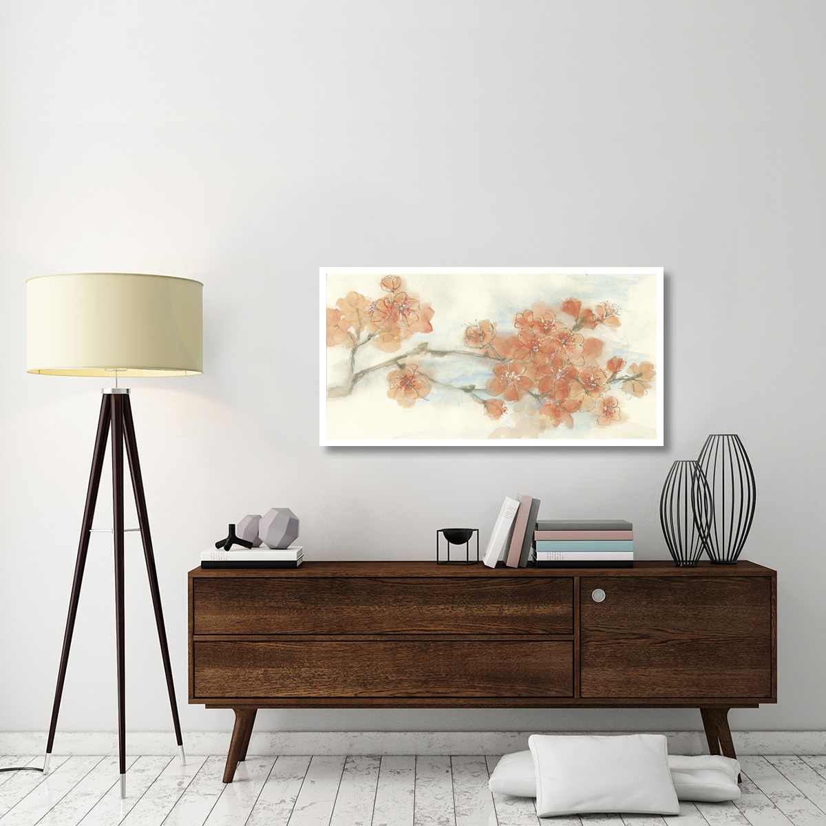 Peach Blossom I -Paper Art-50&quotx26"