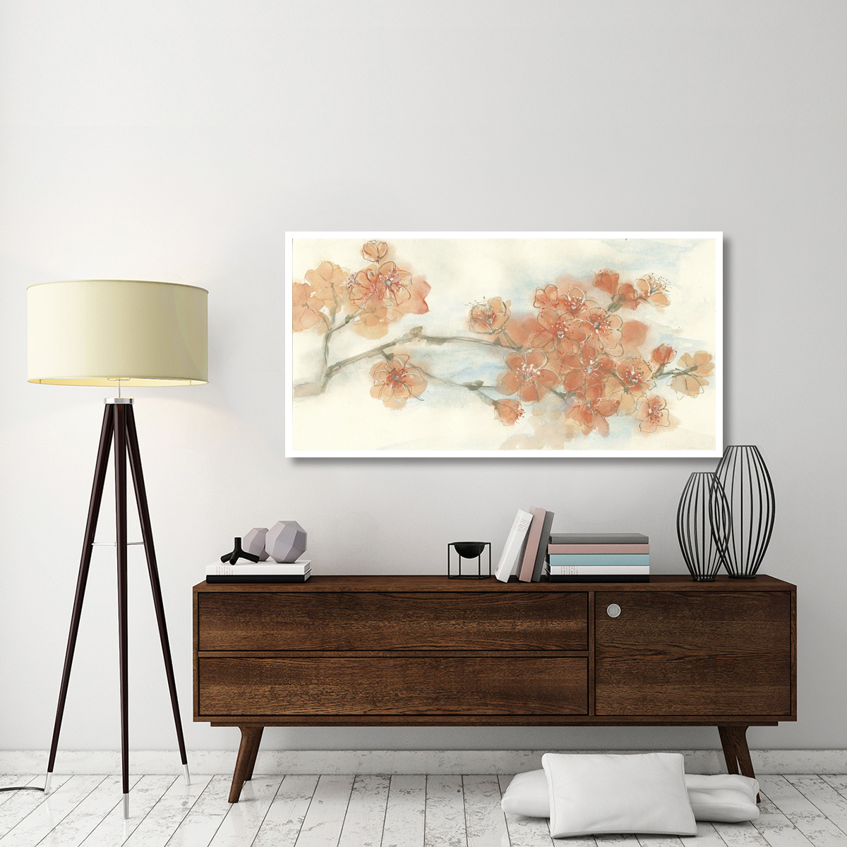 Peach Blossom I -Paper Art-62&quotx32"
