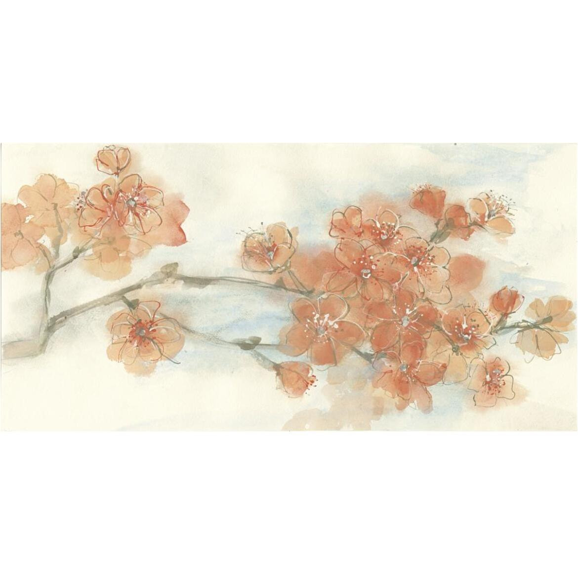 Peach Blossom I -Paper Art-74&quotx38"