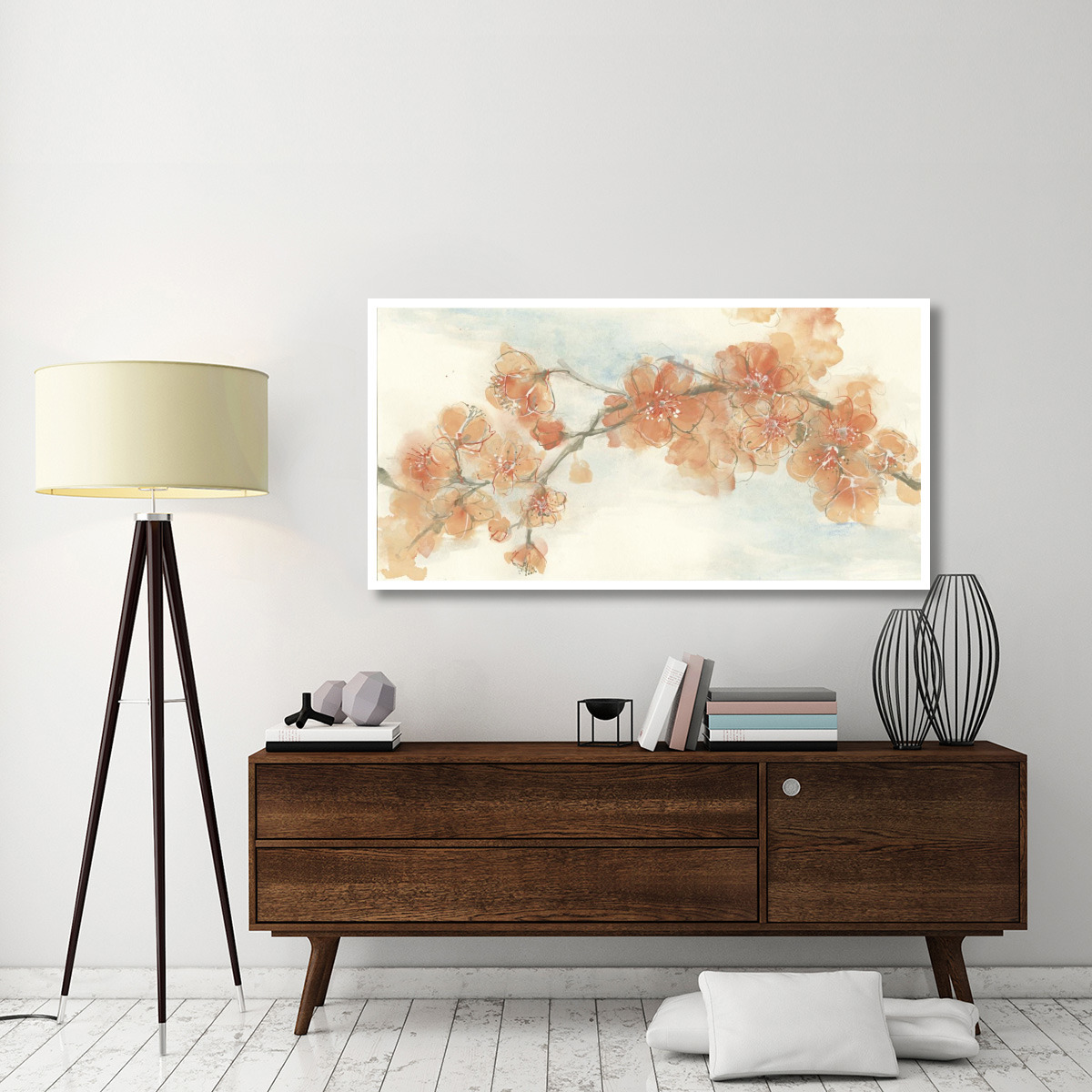 Peach Blossoms II -Paper Art-62&quotx32"