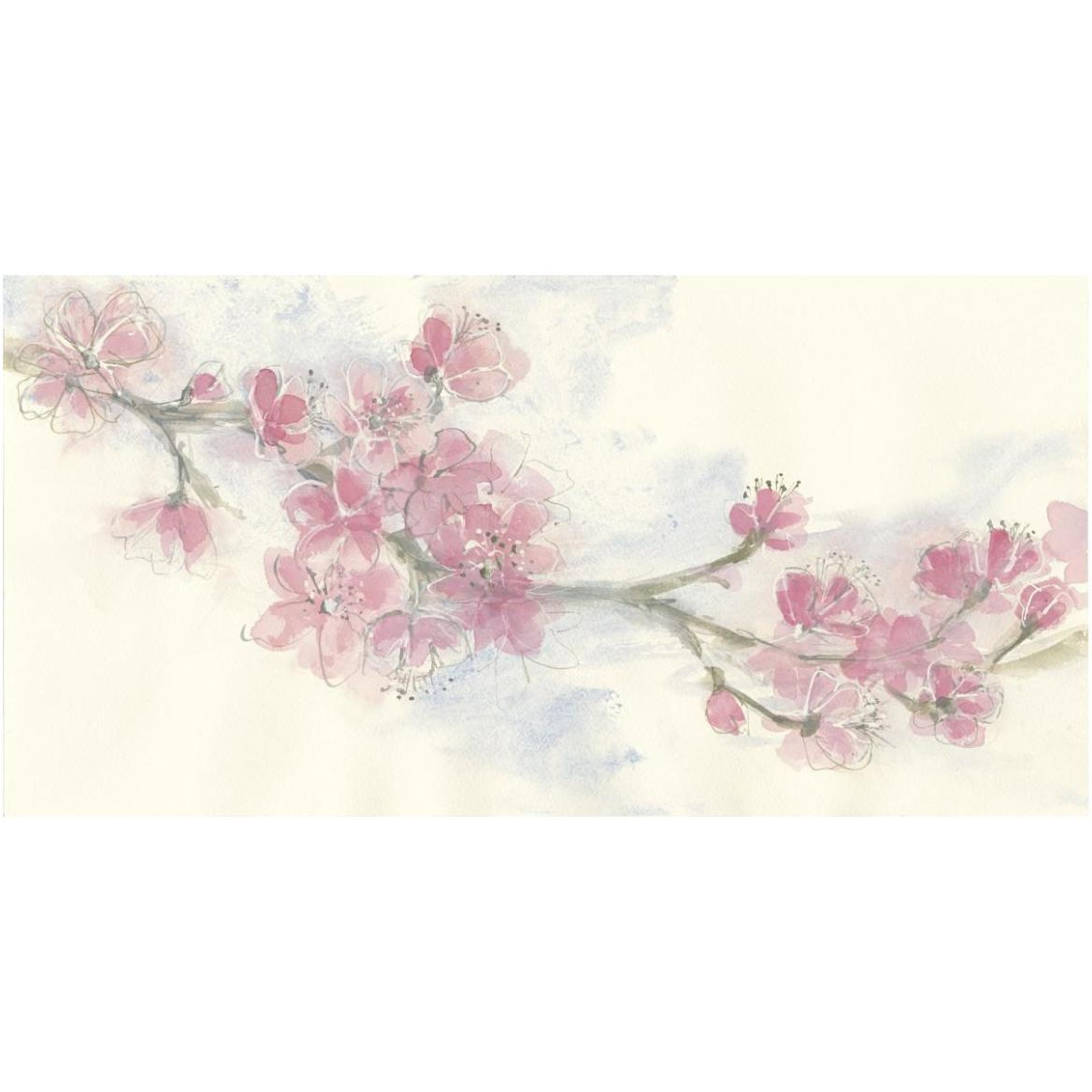 Cherry Blossoms II Crop -Paper Art-62&quotx32"