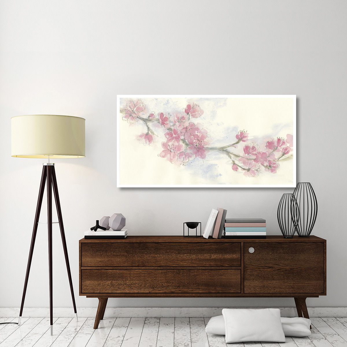 Cherry Blossoms II Crop -Paper Art-62&quotx32"