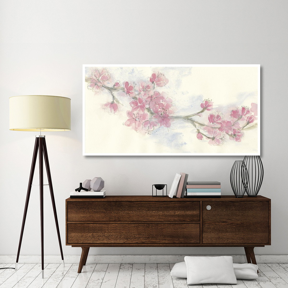 Cherry Blossoms II Crop -Paper Art-74&quotx38"