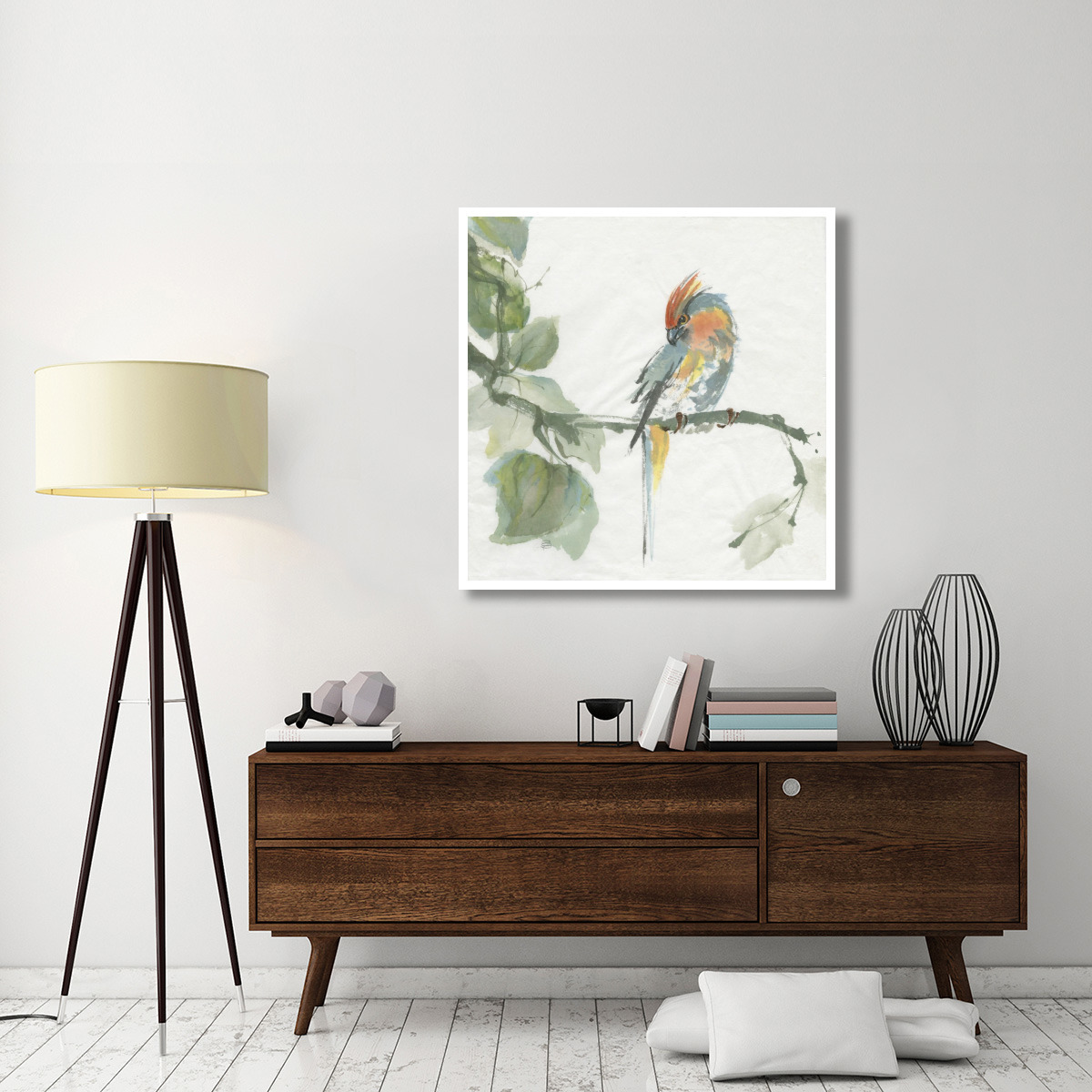 Crested Cockatoo -Paper Art-42&quotx42"