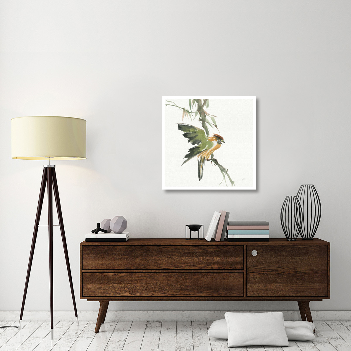 Formosan Firecrest -Paper Art-32&quotx32"