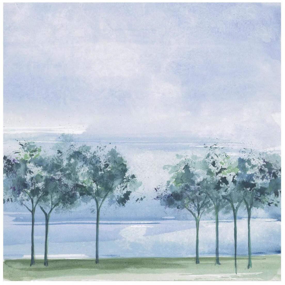 Across the Lake -Paper Art-20&quotx20"