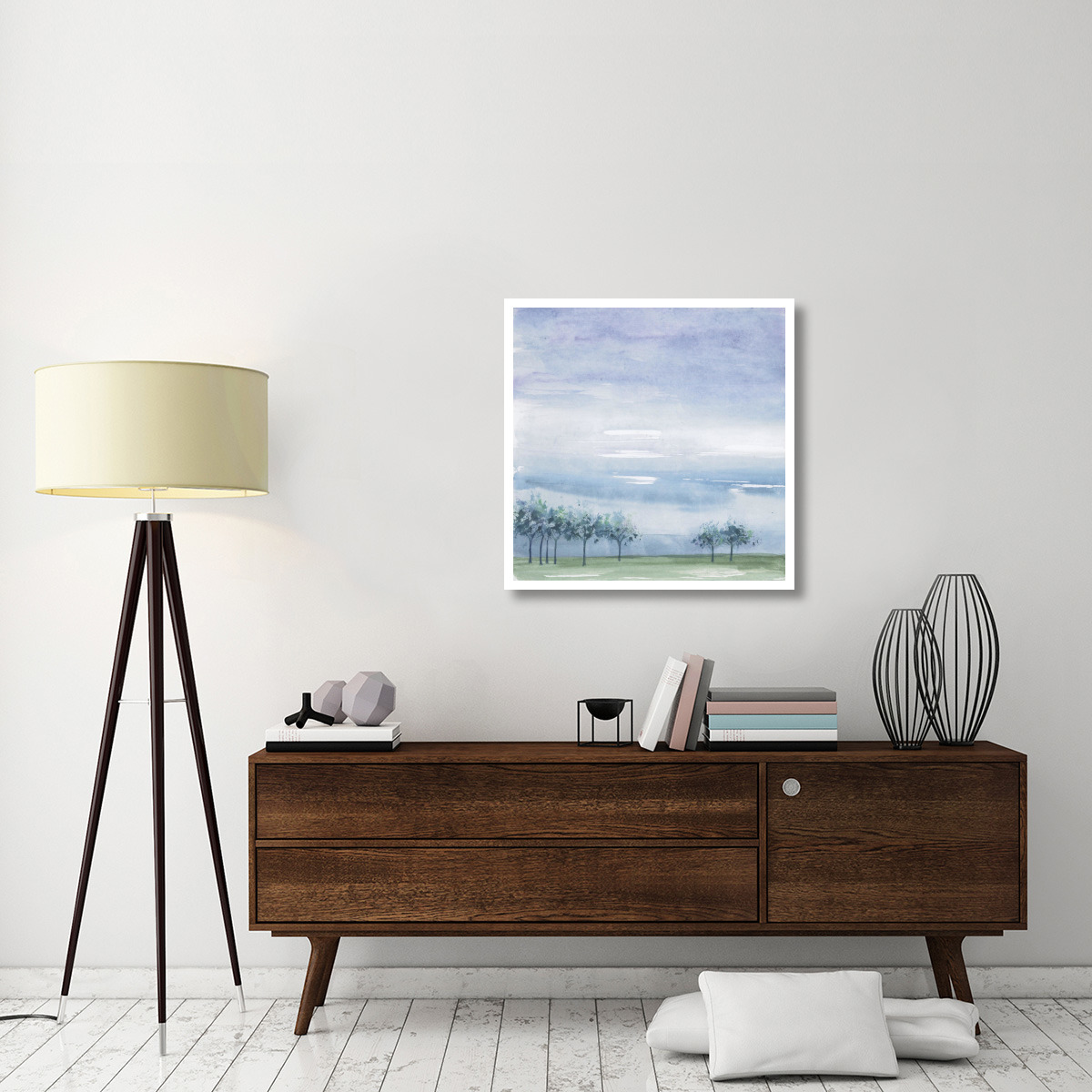 Rain on the Plain -Paper Art-32&quotx32"