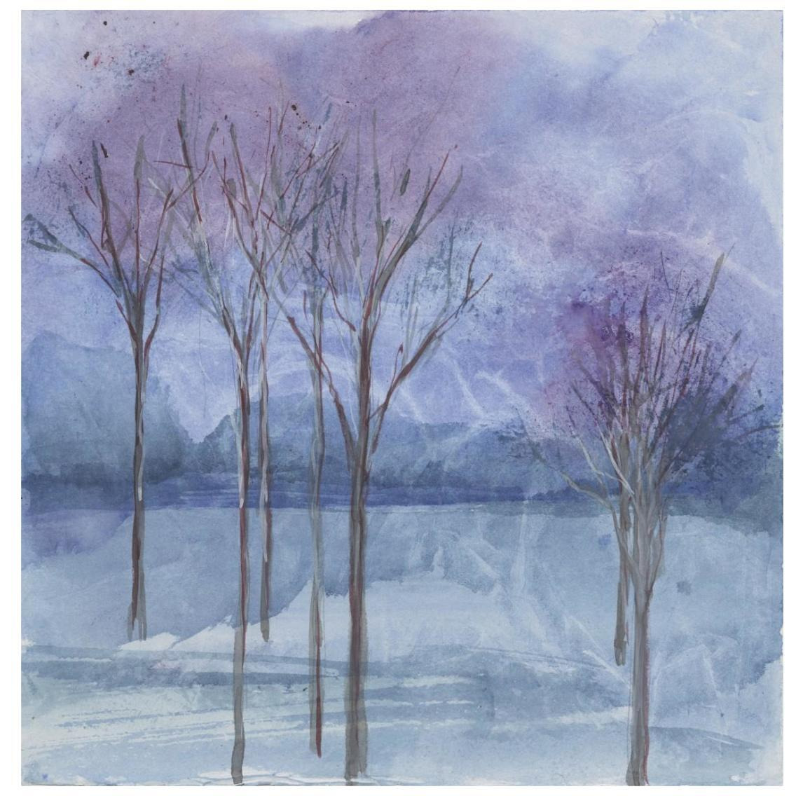 Evening Serenade I -Paper Art-26&quotx26"