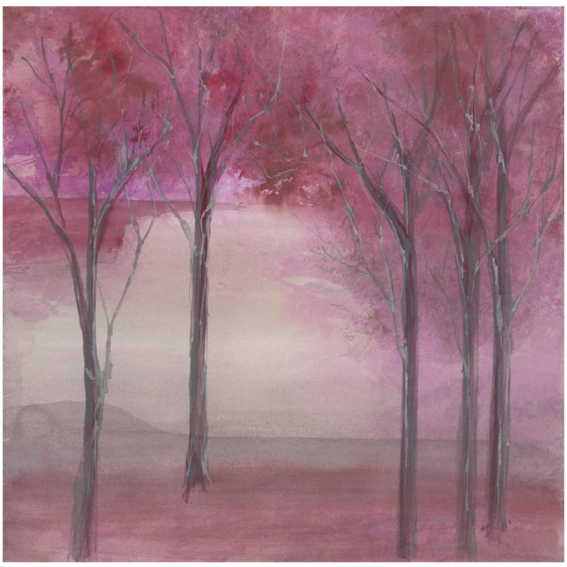 Under the Trees -Paper Art-32&quotx32"