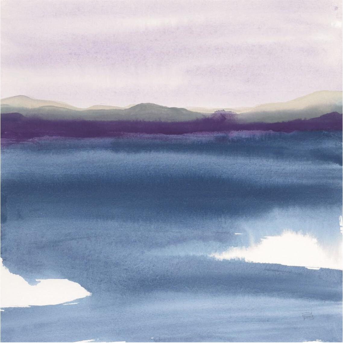 Plum Glow II -Paper Art-38&quotx38"