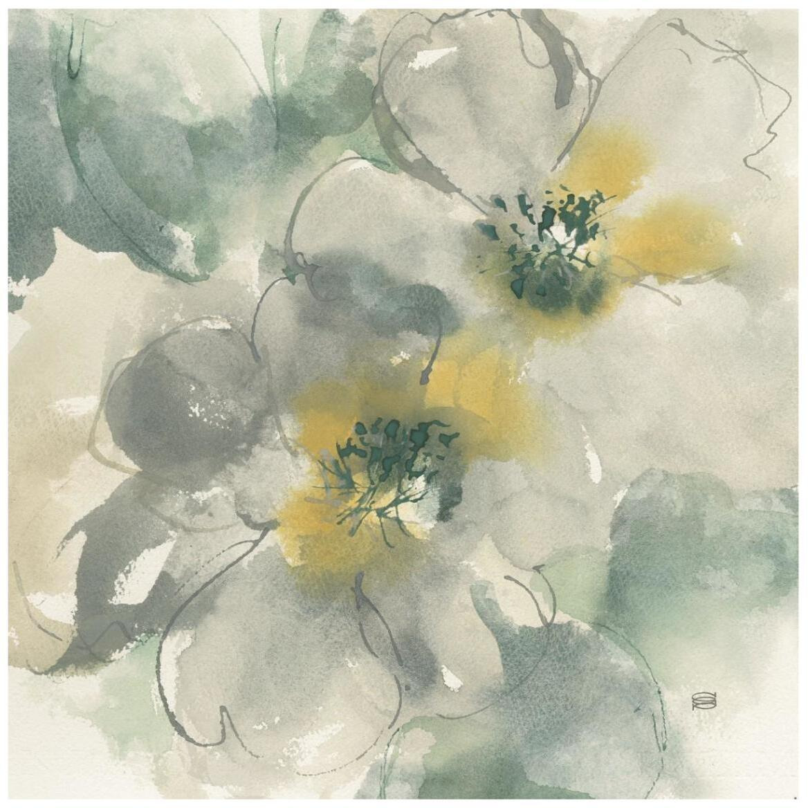 Silver Quince I -Paper Art-42&quotx42"