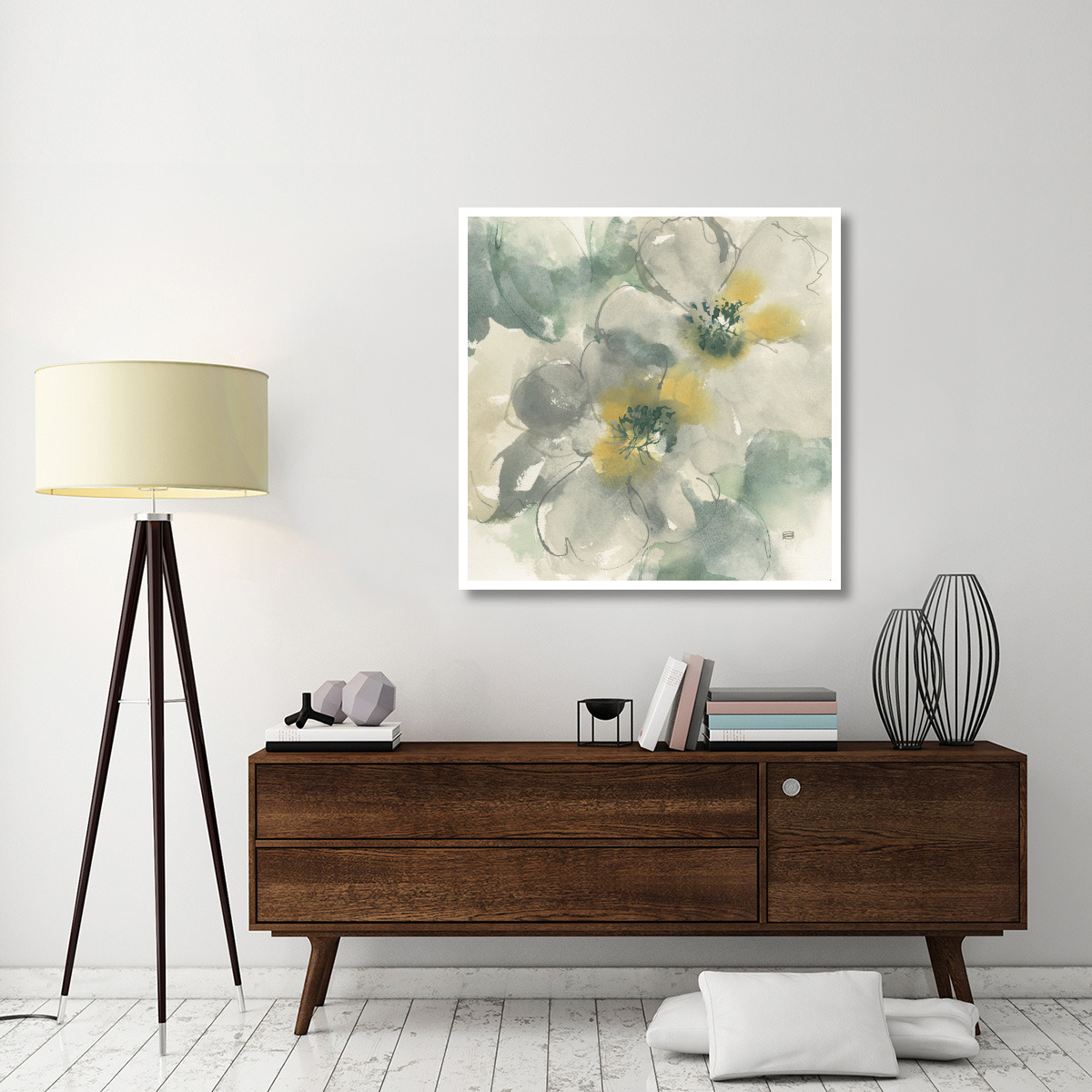 Silver Quince I -Paper Art-42&quotx42"