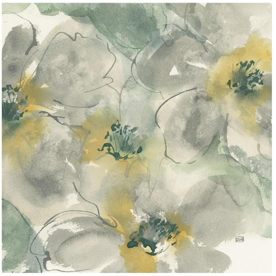 Silver Quince II -Paper Art-20&quotx20"