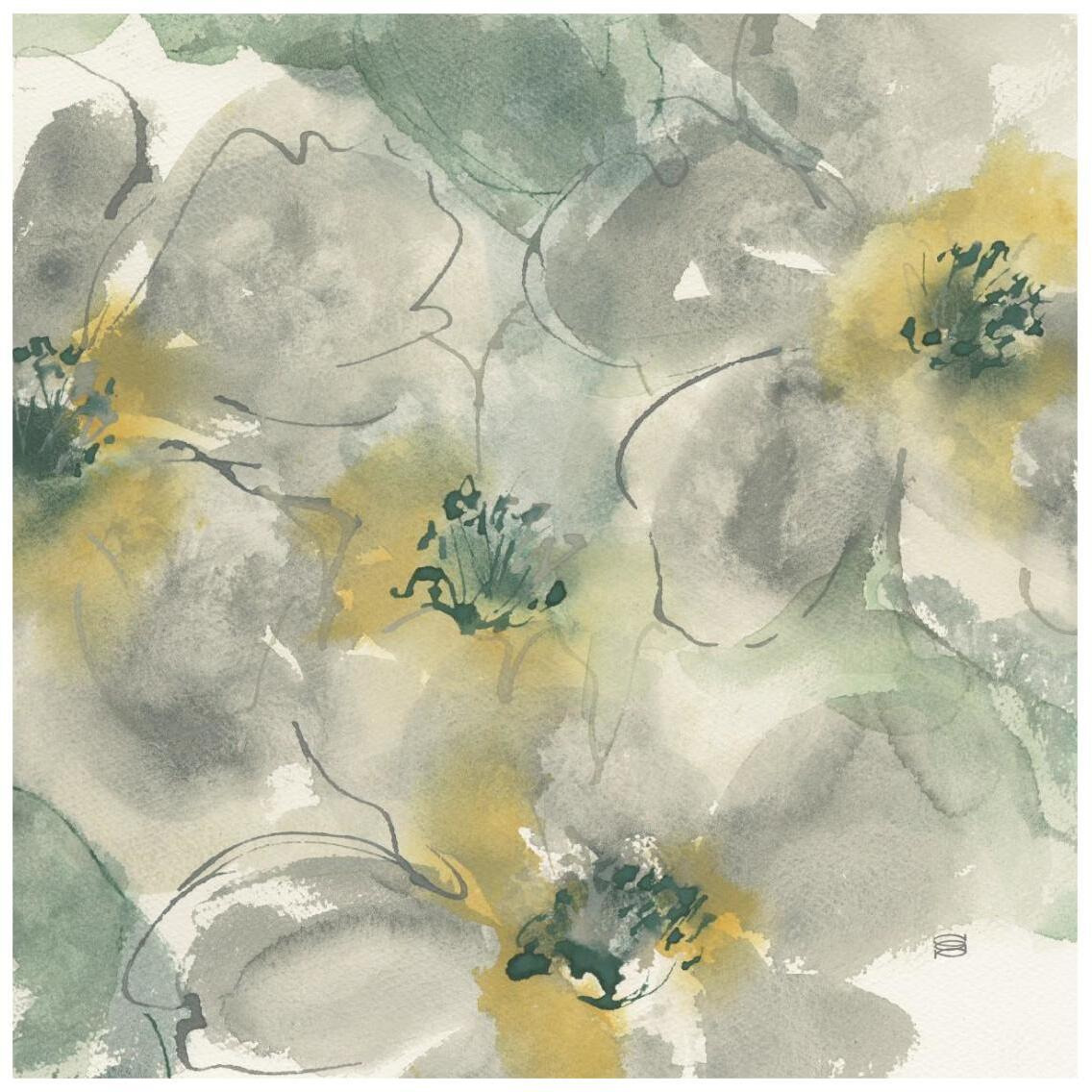 Silver Quince II -Paper Art-26&quotx26"