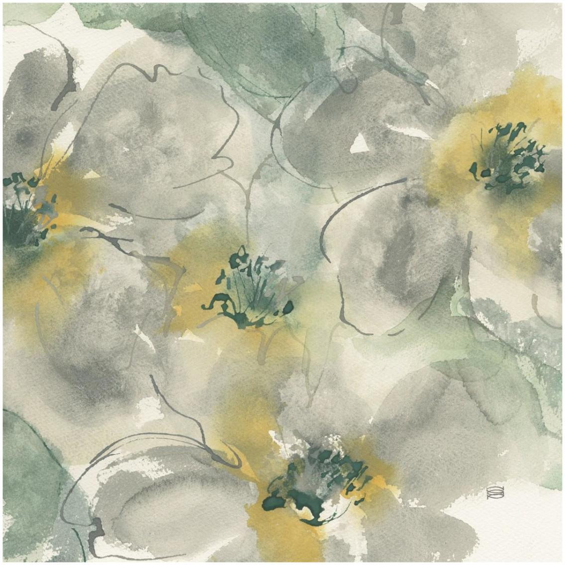 Silver Quince II -Paper Art-32&quotx32"