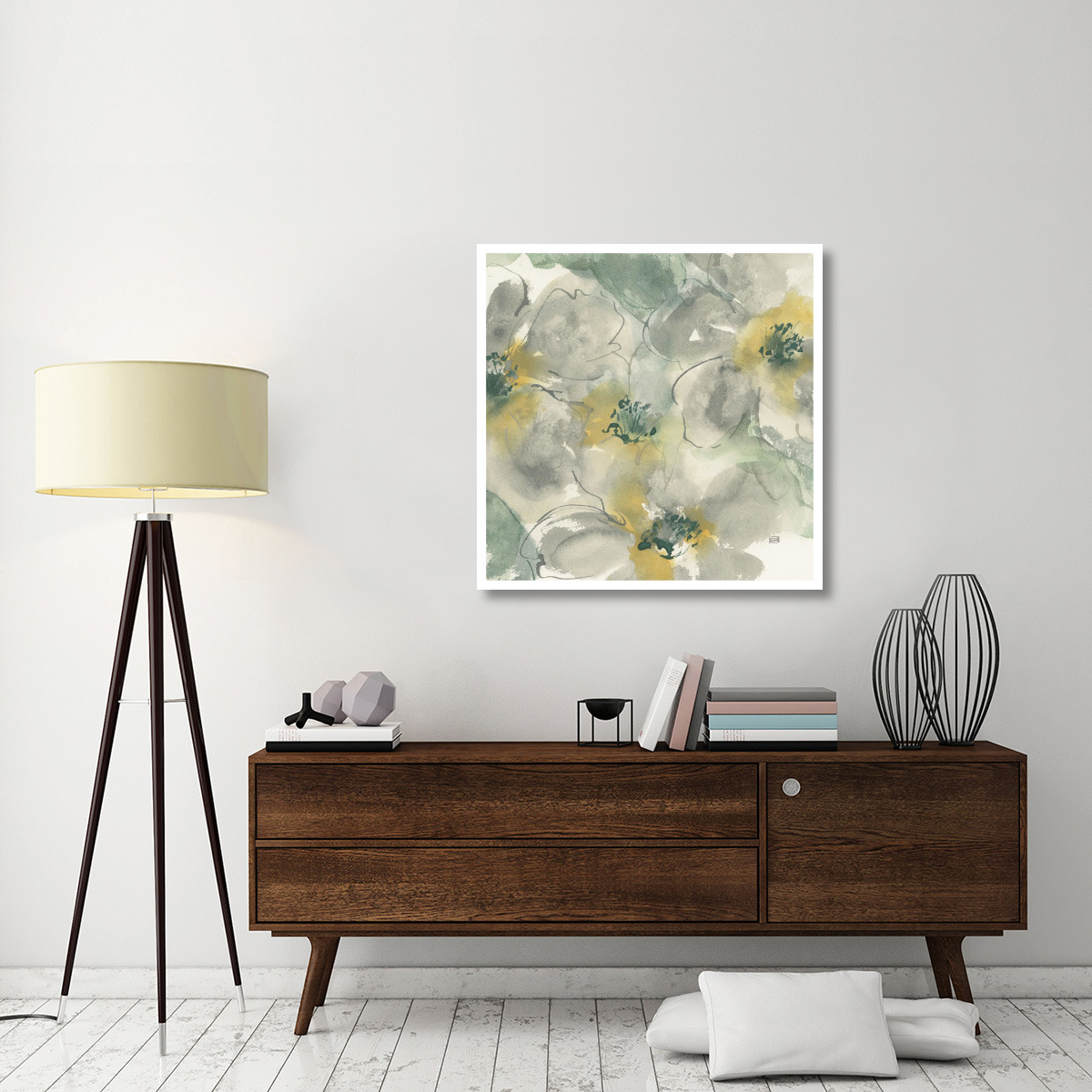 Silver Quince II -Paper Art-38&quotx38"