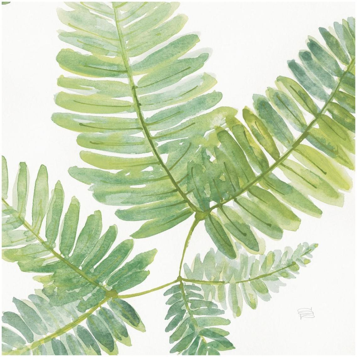 Ferns Square II -Paper Art-32&quotx32"