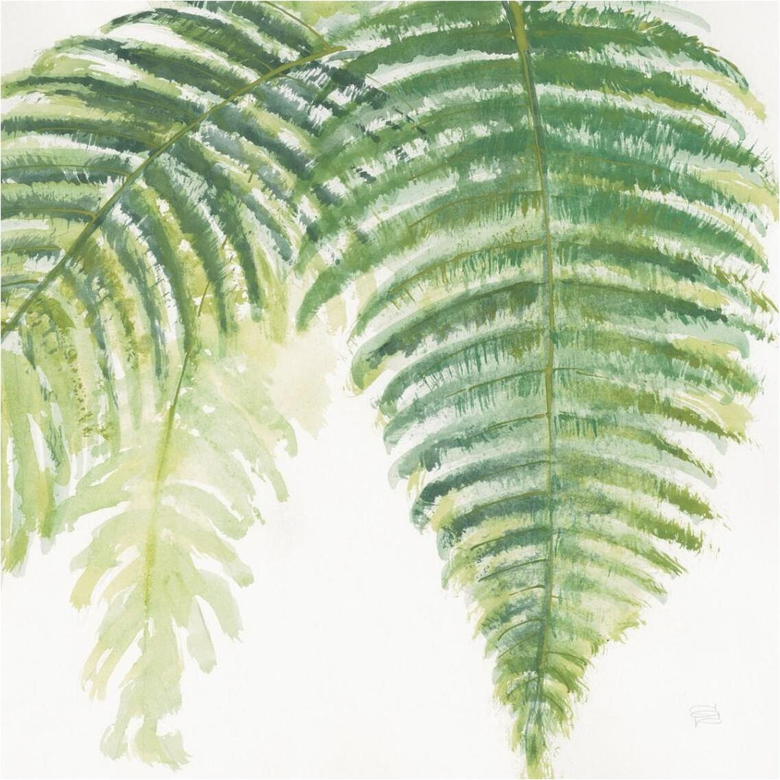 Ferns Square III -Paper Art-38&quotx38"