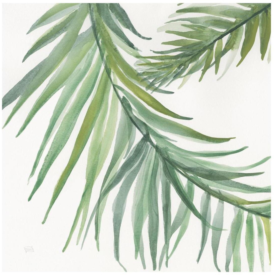 Ferns Square IV -Paper Art-20&quotx20"