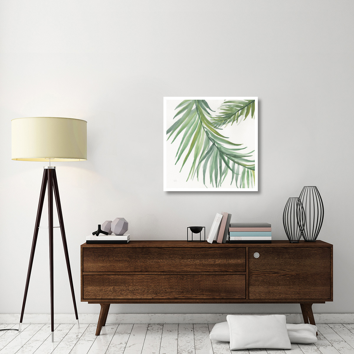Ferns Square IV -Paper Art-32&quotx32"
