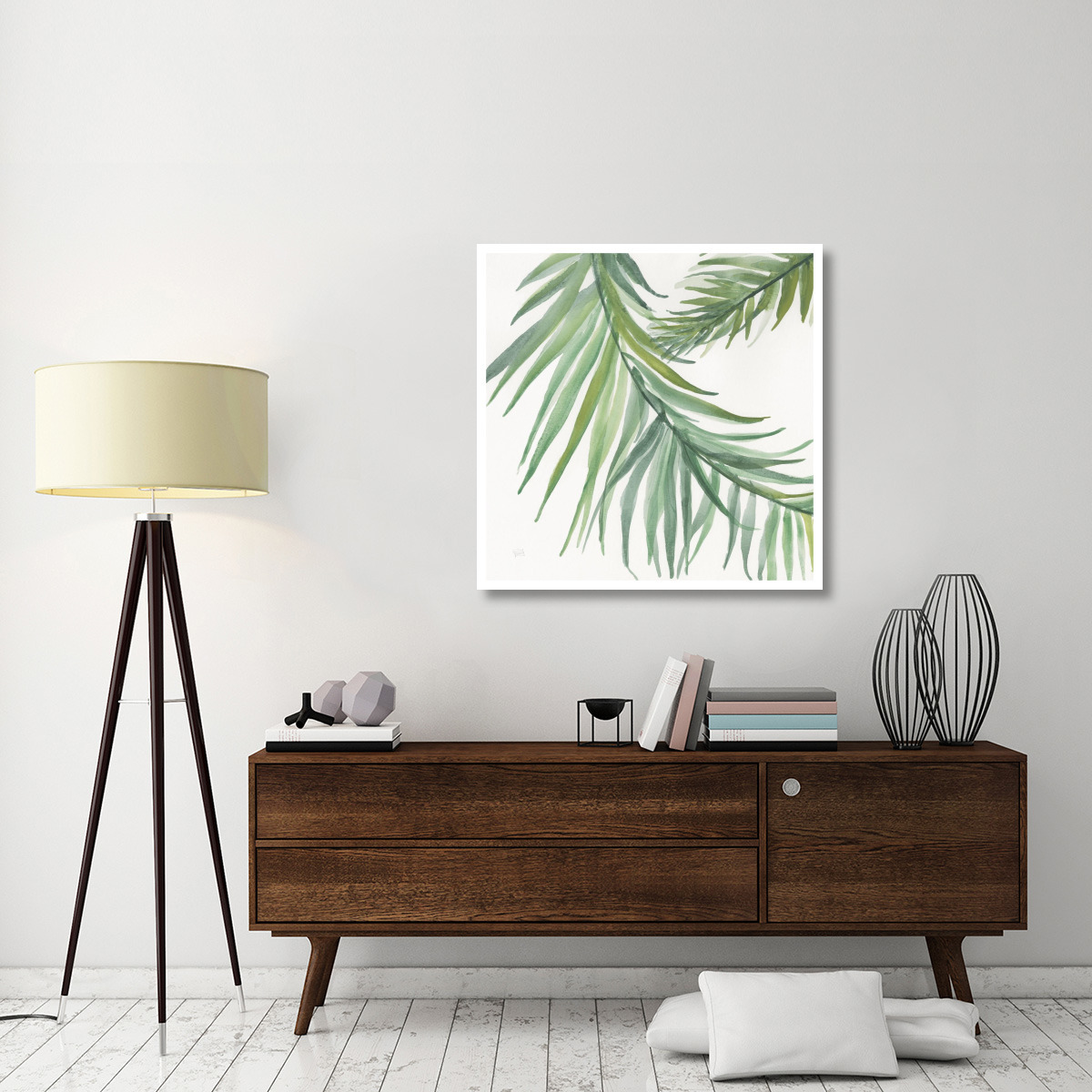 Ferns Square IV -Paper Art-38&quotx38"