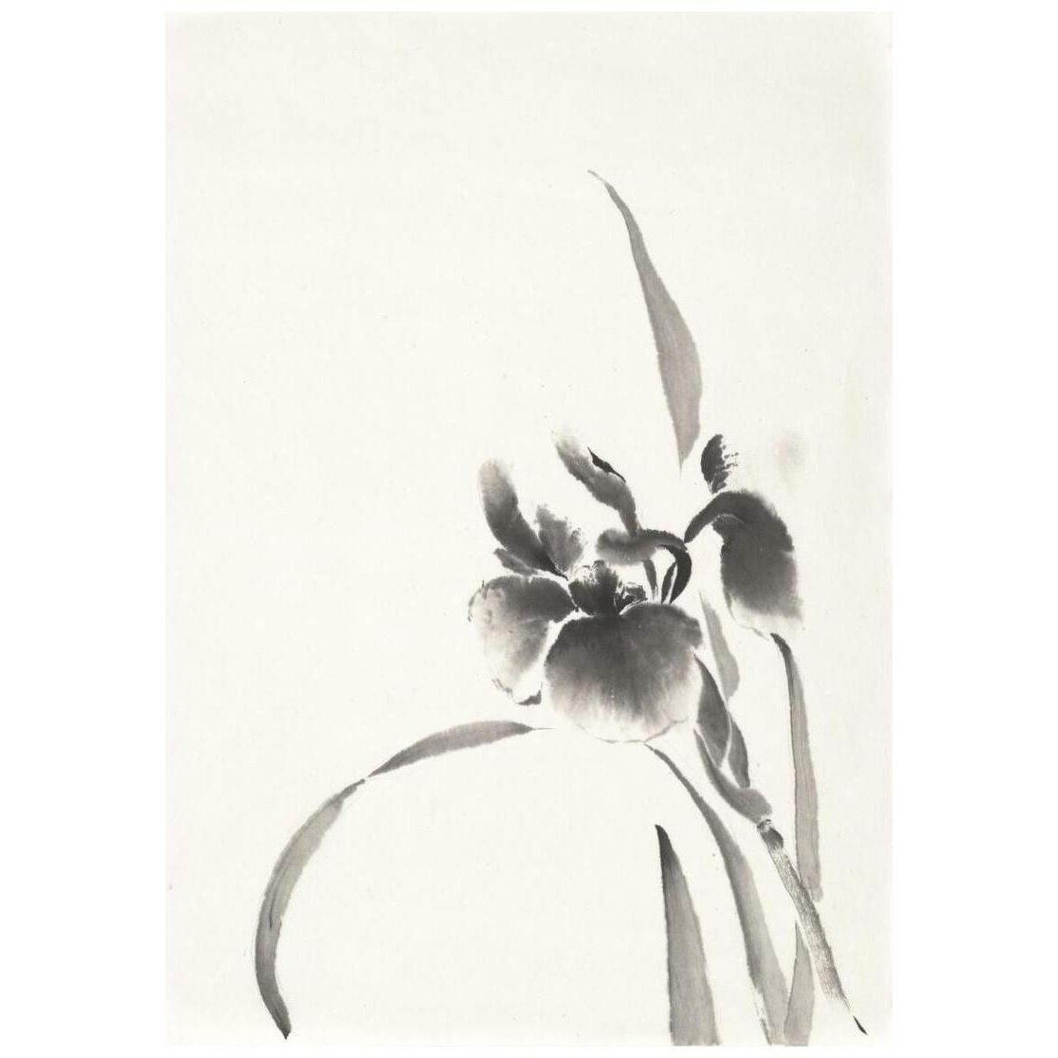Japanese Iris I -Paper Art-30&quotx42"