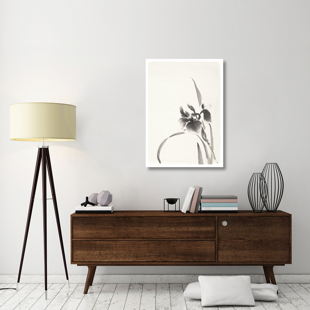 Japanese Iris I -Paper Art-30&quotx42"