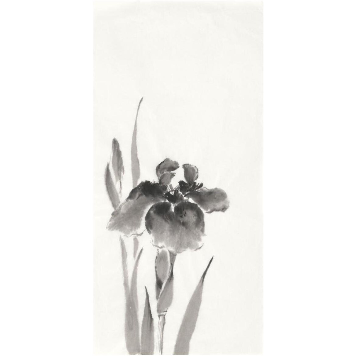 Japanese Iris III -Paper Art-32&quotx62"