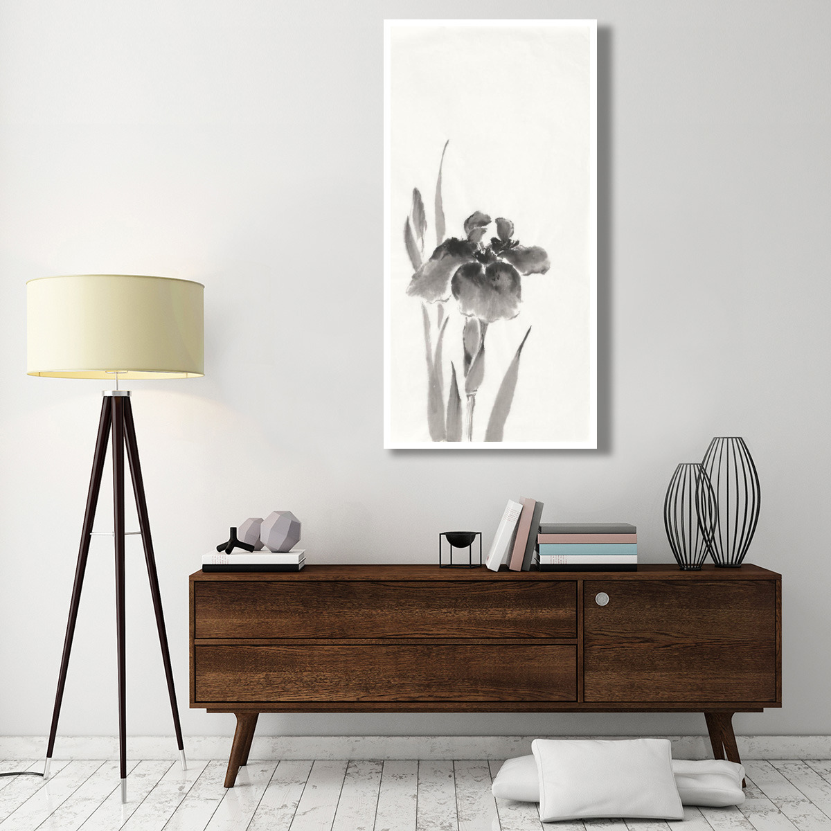 Japanese Iris III -Paper Art-32&quotx62"