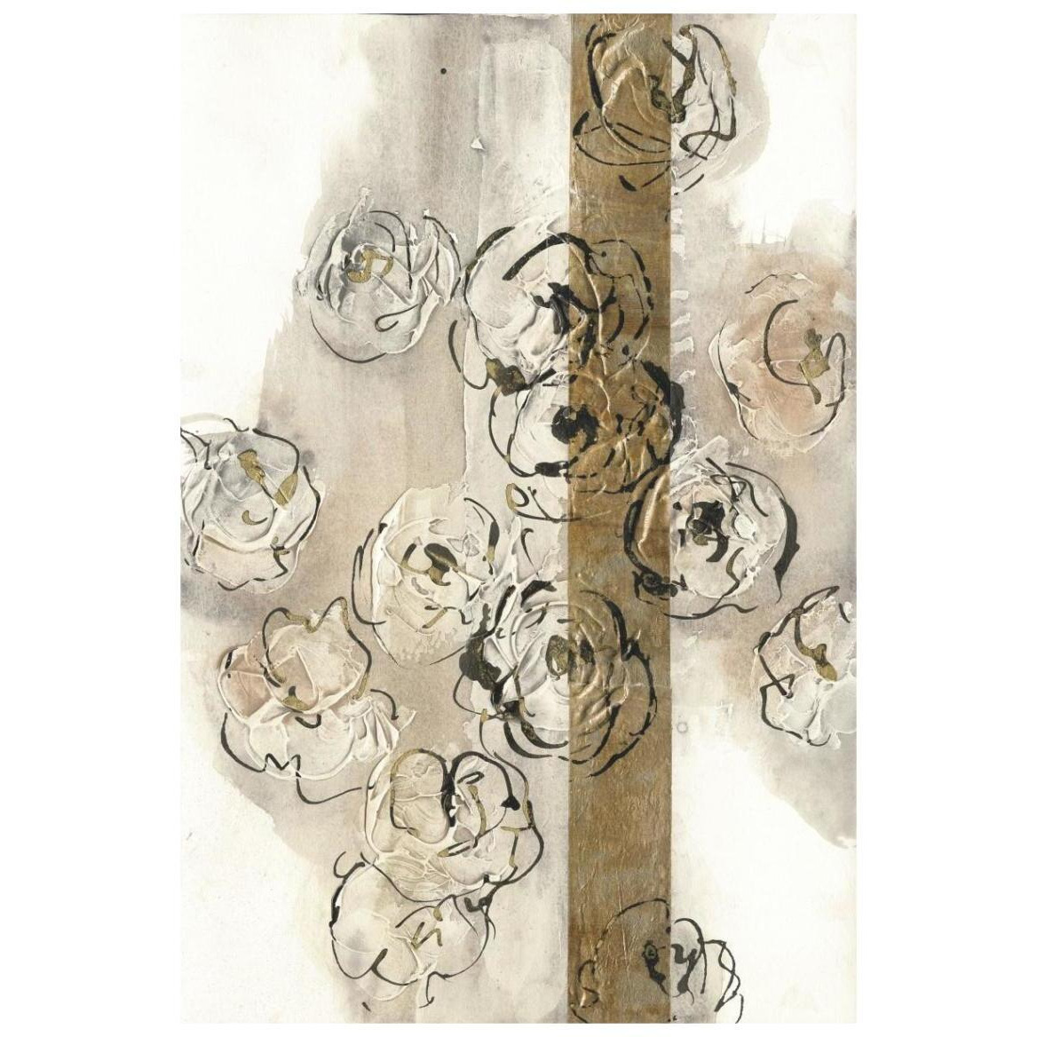 Dusted Gold Panel II -Paper Art-14&quotx20"