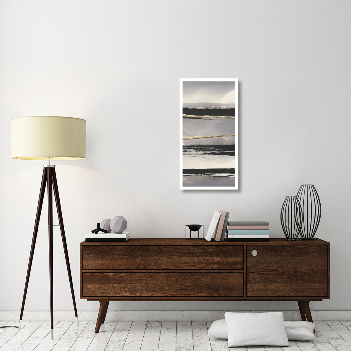 Gilded Grey I -Paper Art-20&quotx38"